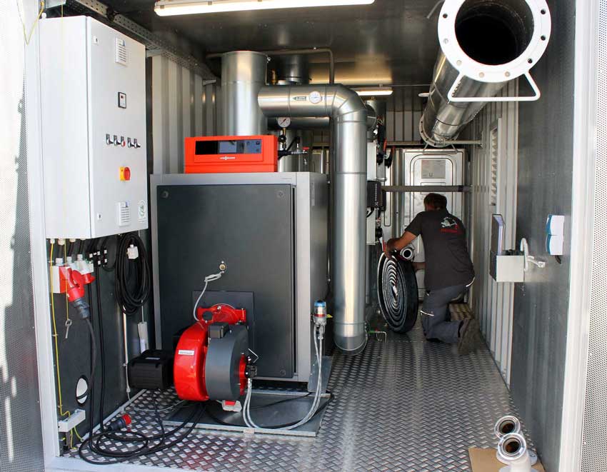 Viessmann Heizcontainer-Einbau - Heizmax - MobileHeating.