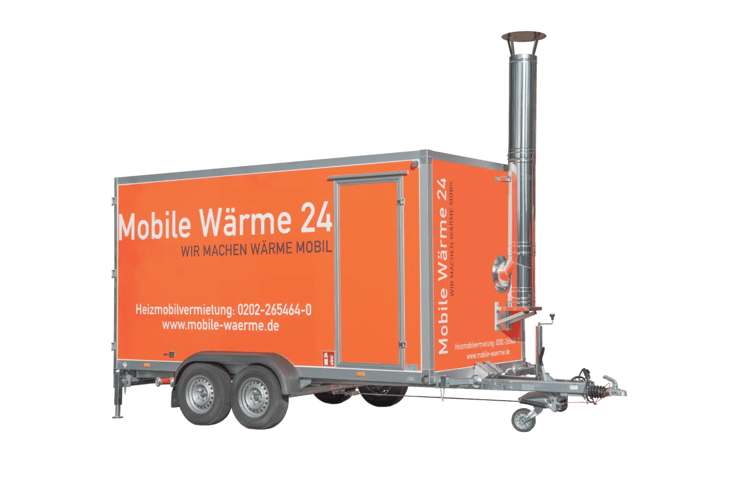 Mobile Heizzentrale mit einer Leistung von 600 kW von der Marke Mobile Wärme 24