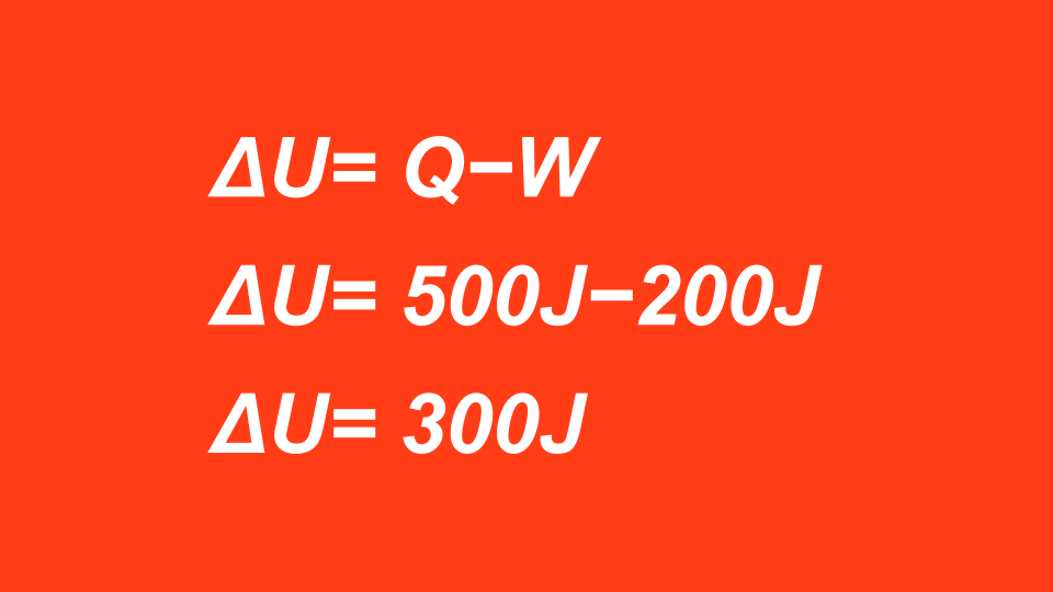 Berechnung der Änderung der inneren Energie